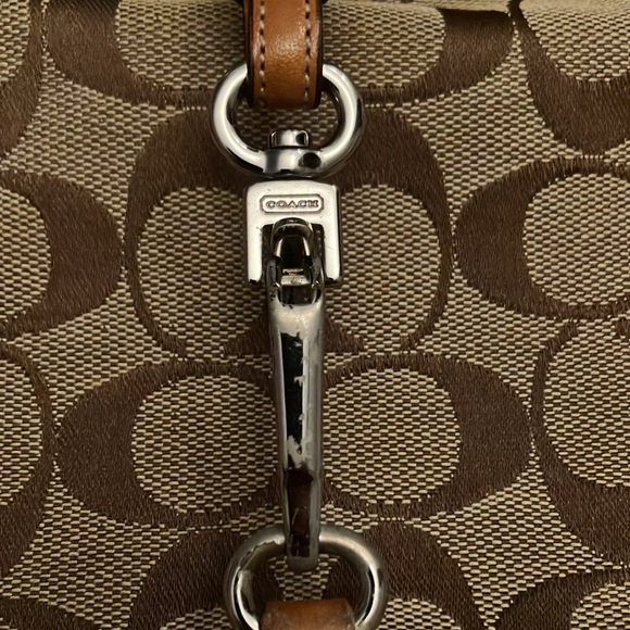 Brown/Tan Coach purse - Picture 2 of 8
